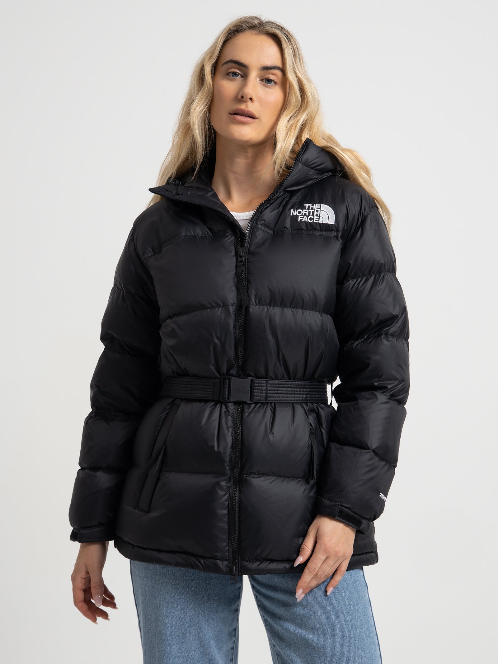 Nuptse Belted Jacket in Black