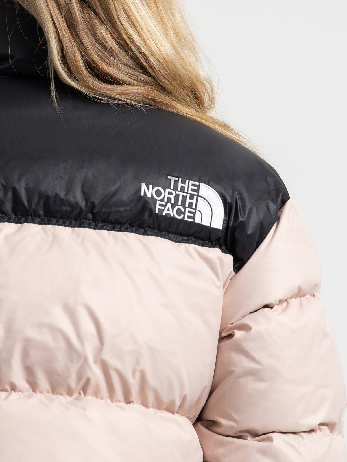 The North Face Nuptse Short Jacket in Pink Moss | Pink