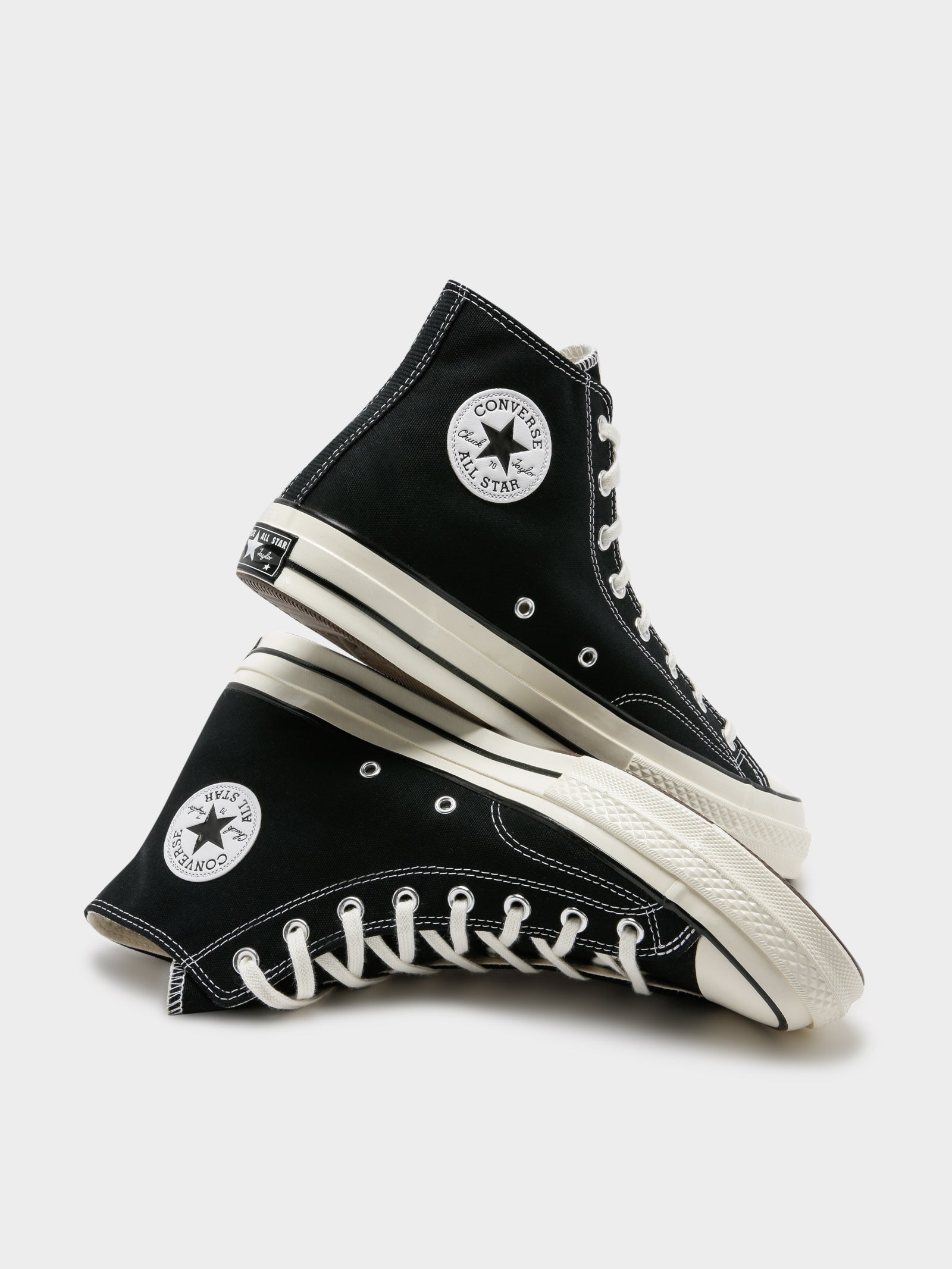 Unisex Chuck Taylor All Star 70 High Top Sneakers in Black - Glue