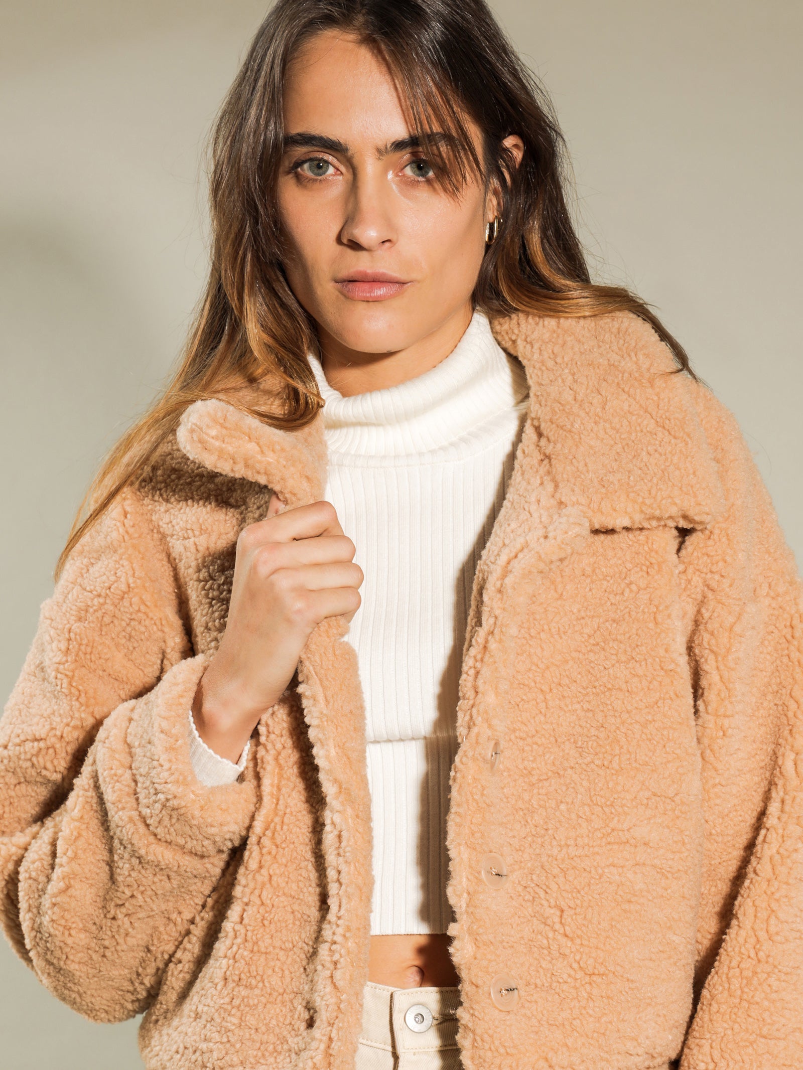 Puffy clearance teddy jacket