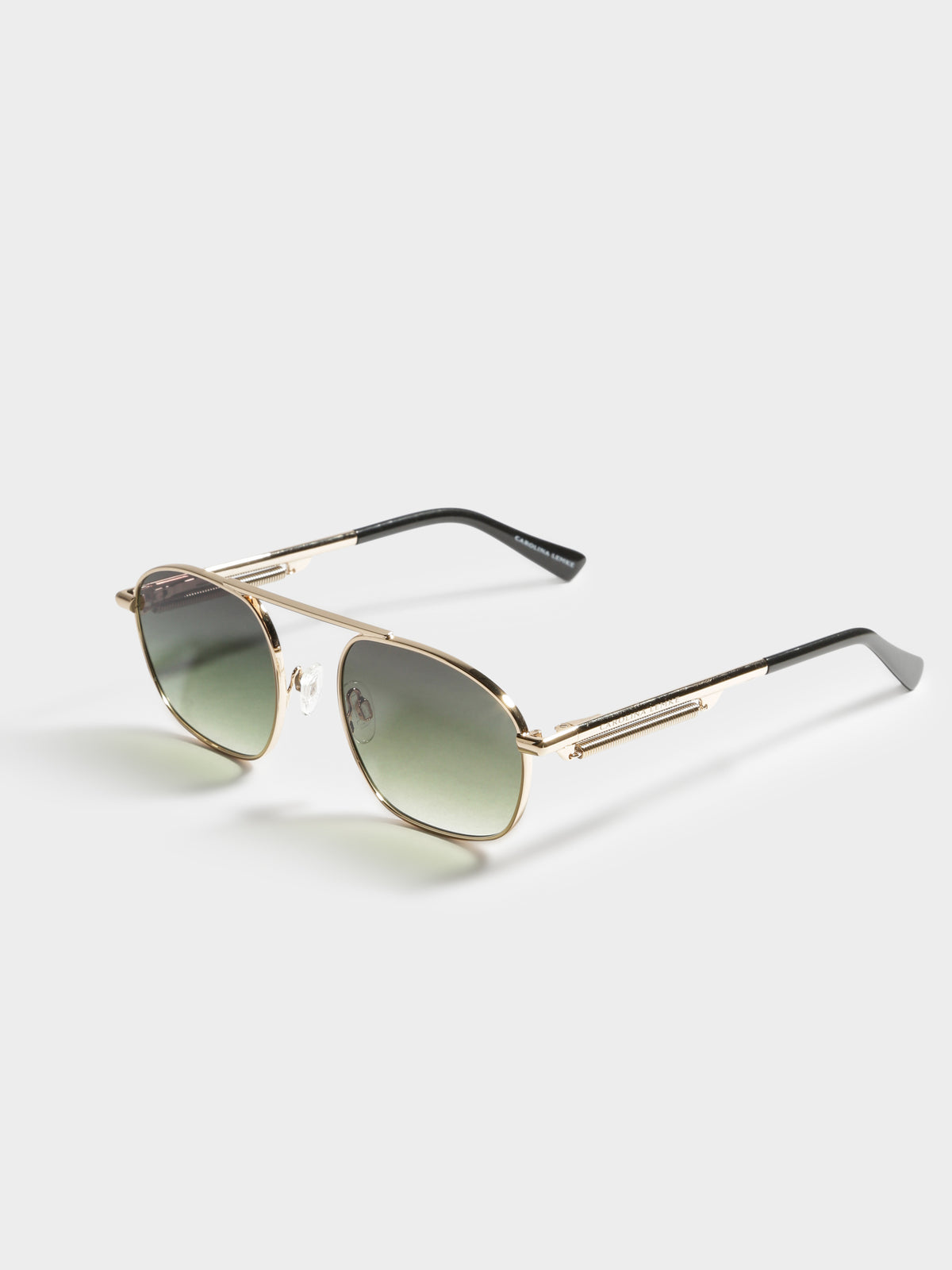 Carolina Lemke Solid Sunglasses in Gold | Gold