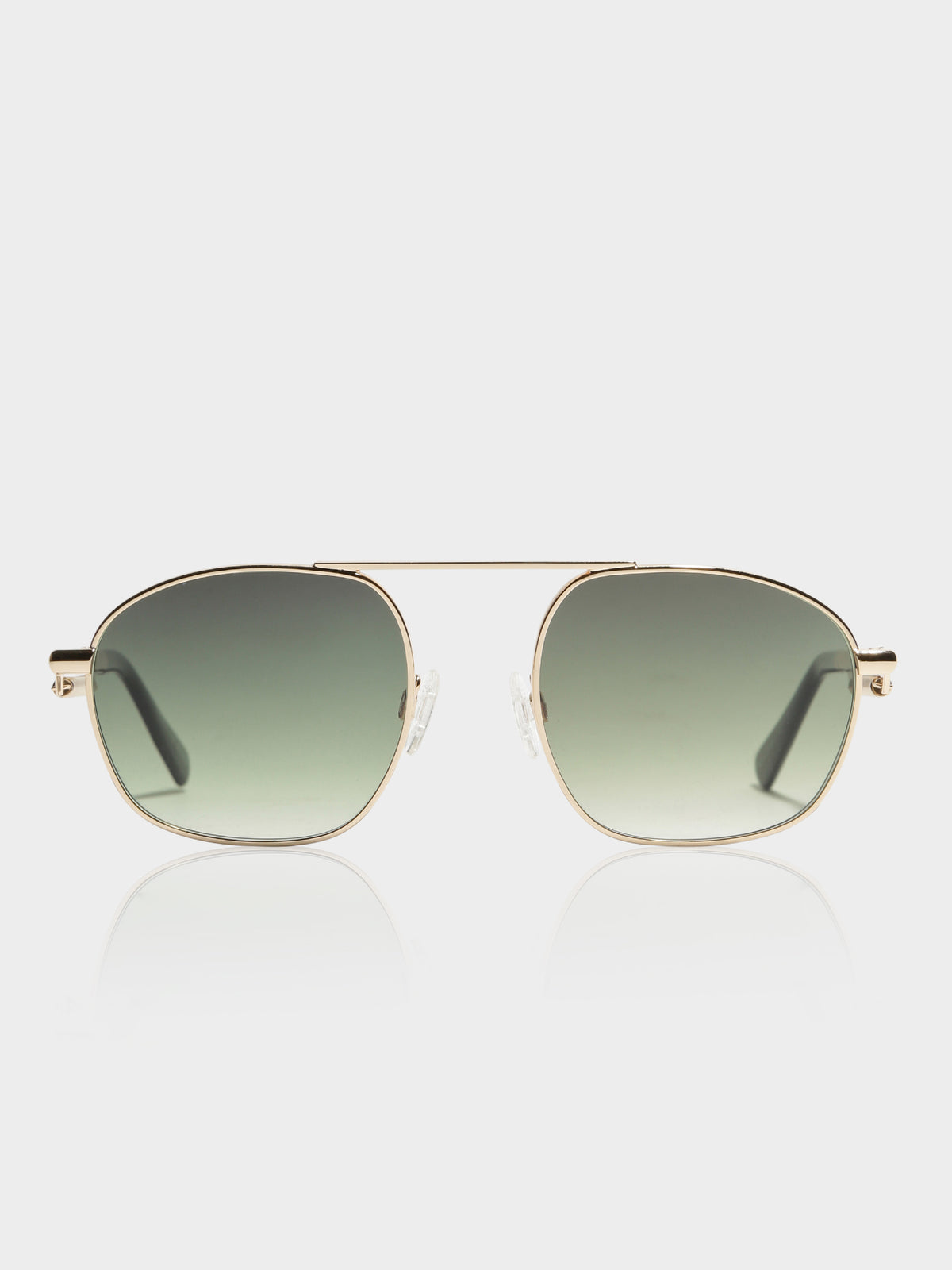 Carolina Lemke Solid Sunglasses in Gold | Gold