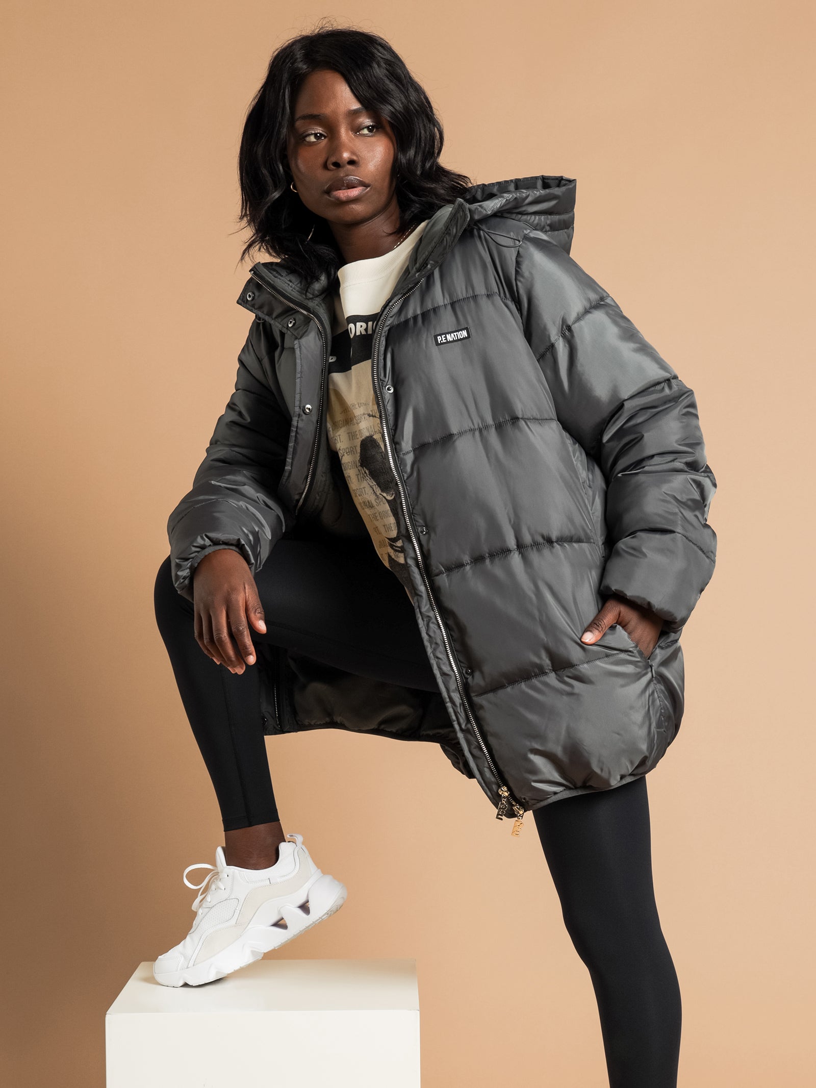 Pe nation puffer store jacket sale