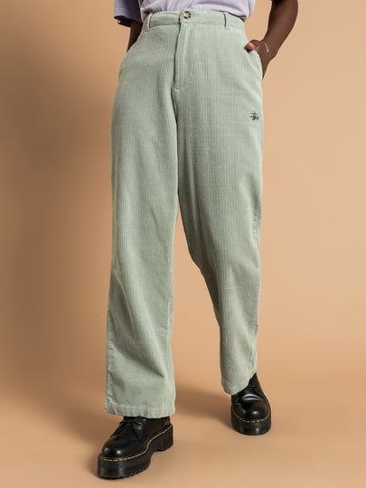 Claudette Cord Pants in Basil