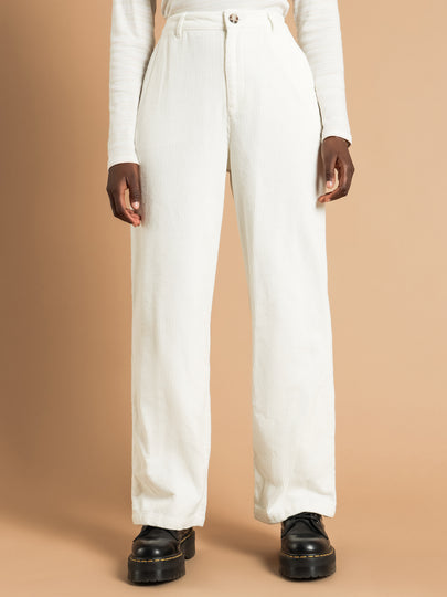 Claudette Cord Pants in White