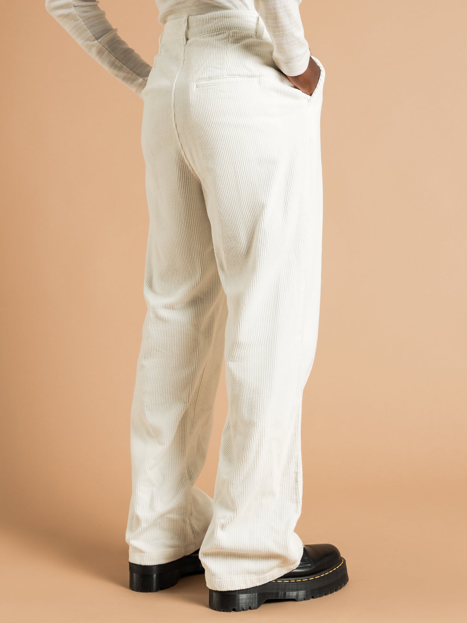 Claudette Cord Pants in White