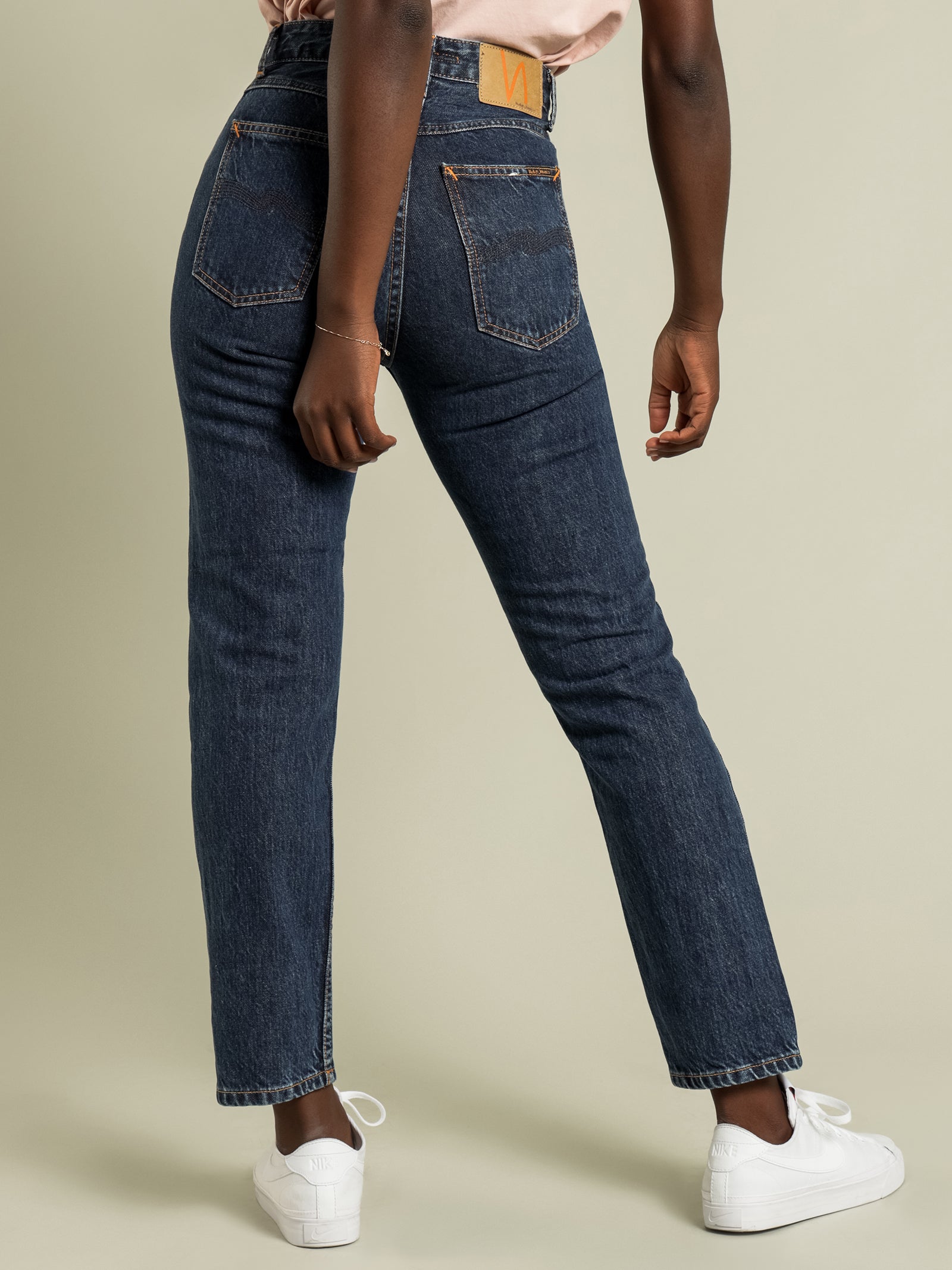 Breezy Britt Slim Tapered Jeans in Dark Stellar Blue - Glue Store