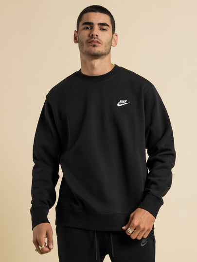 Sportswear Club Crew Sweat in Black