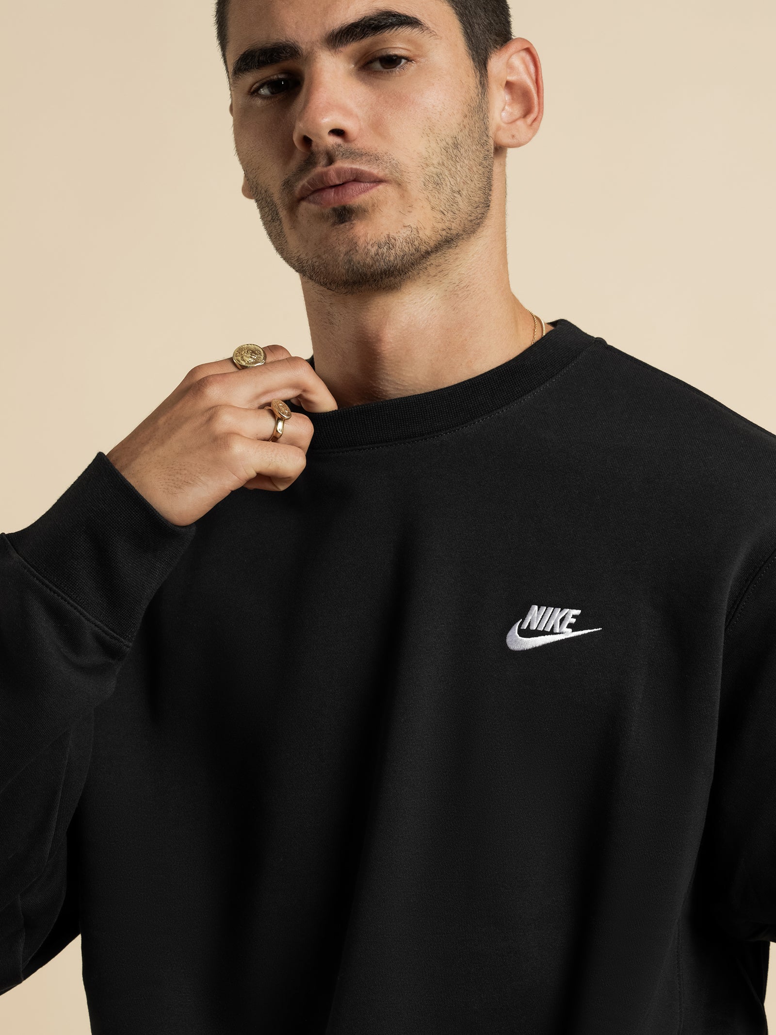 Sportswear Club Crew Sweat in Black