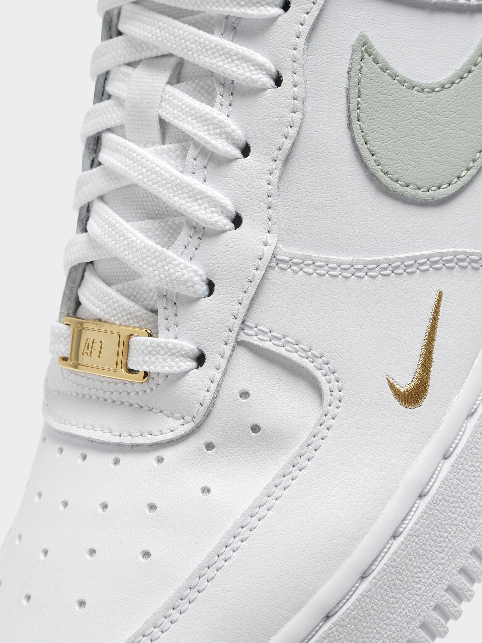 Grey and gold on sale air force ones