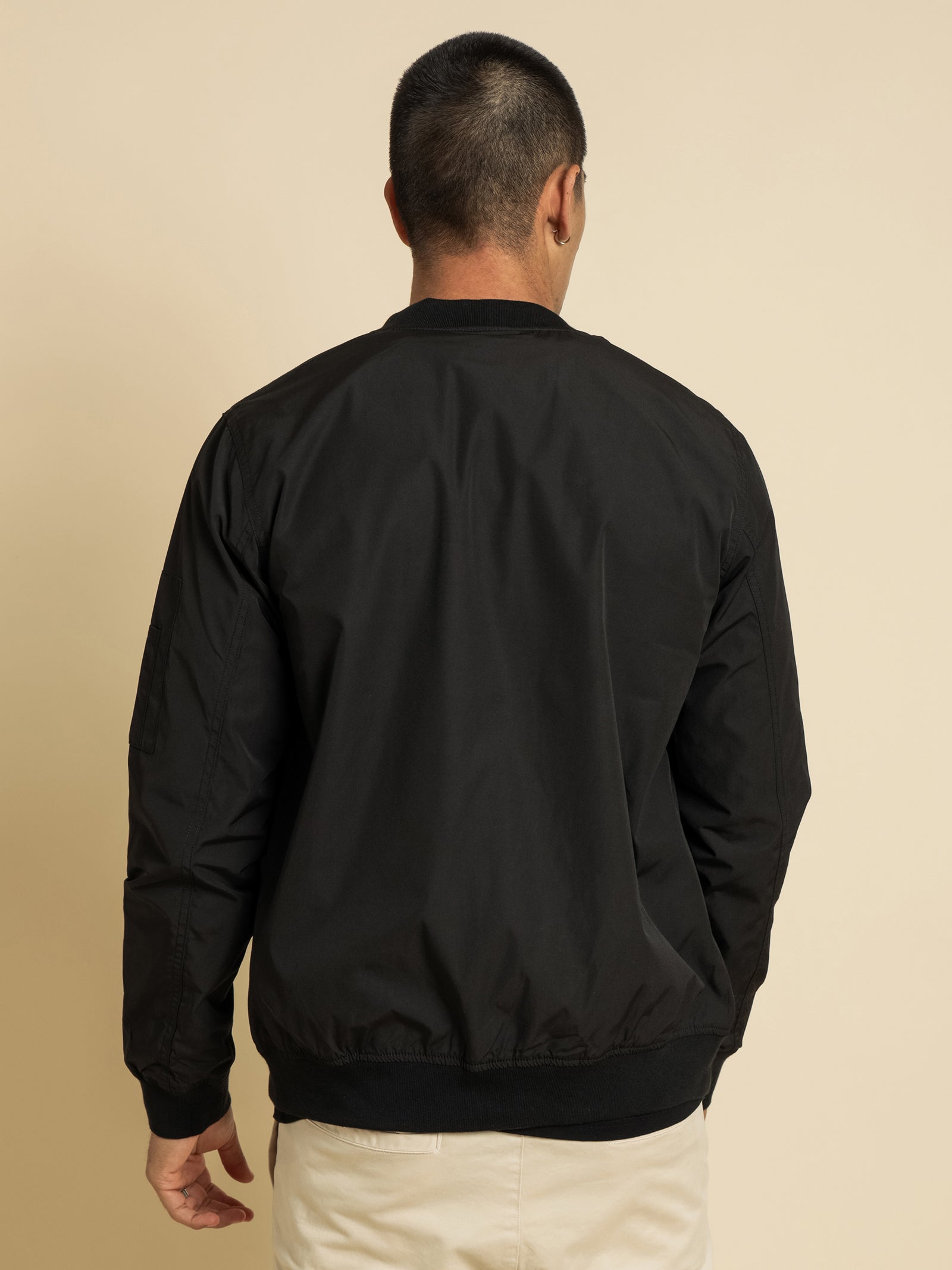 Essential Bomber Jacket in Black