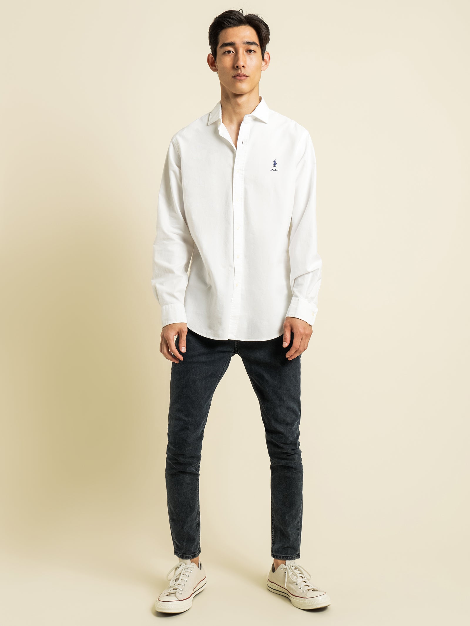 Oxford Long Sleeve Shirt in White