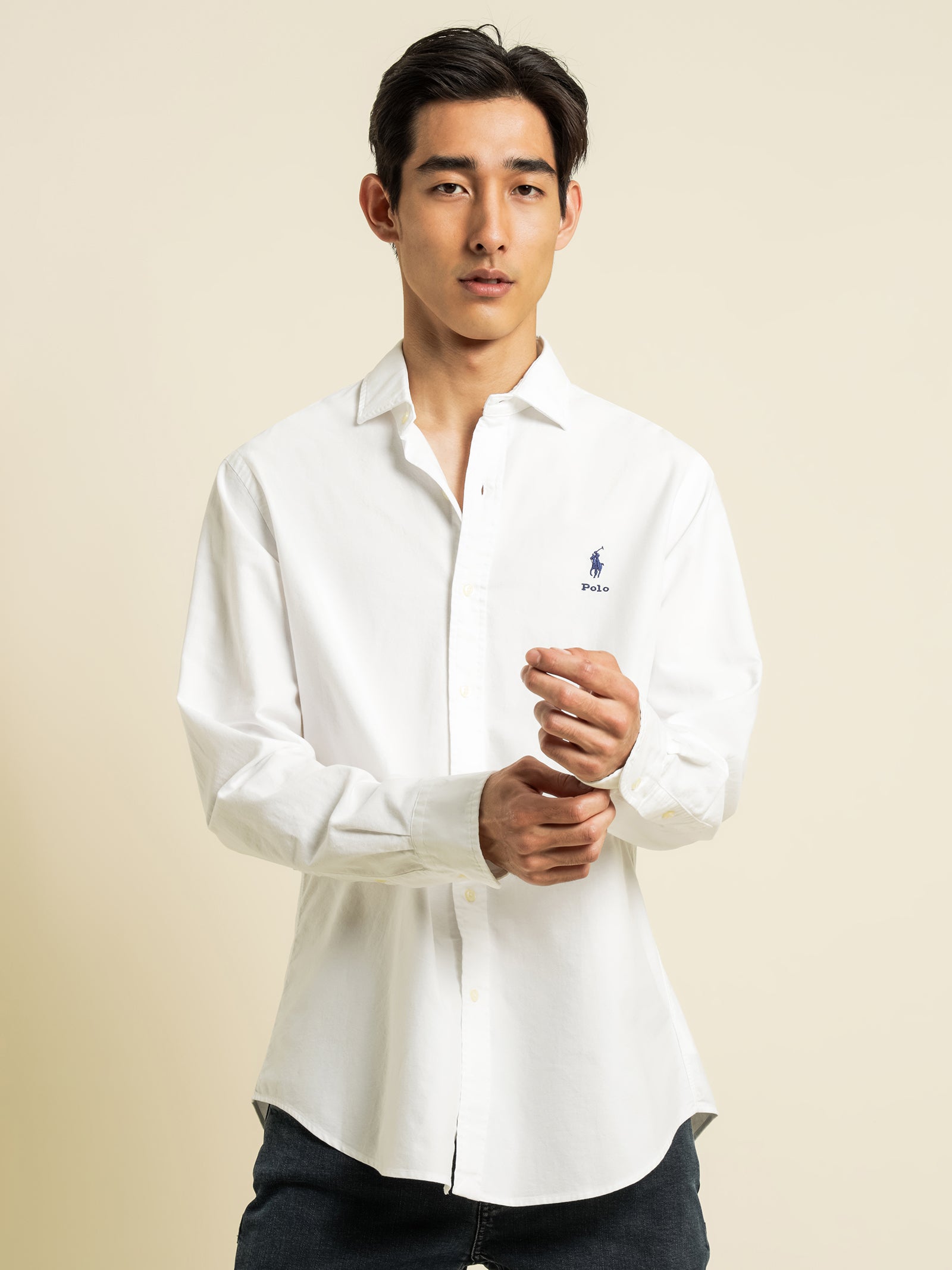 Oxford Long Sleeve Shirt in White