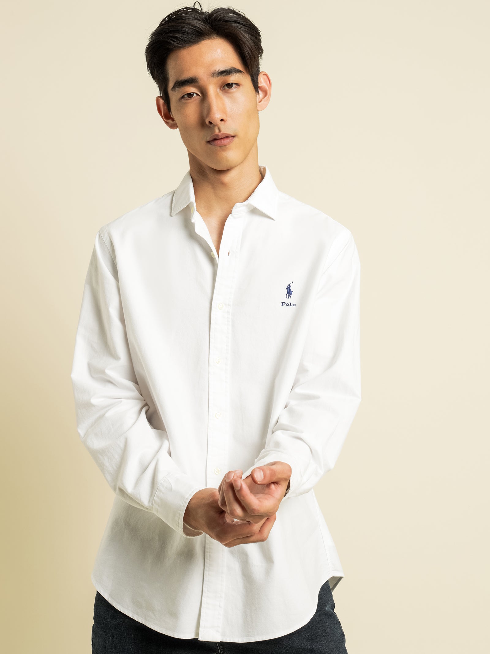 Oxford Long Sleeve Shirt in White