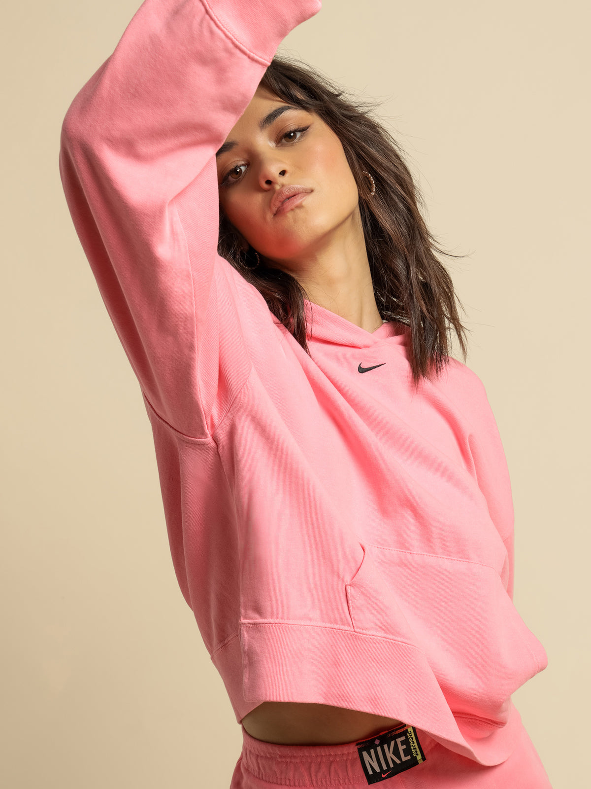 Nike Washed Hoodie in Sunset Pulse Pink | Sunset Pul