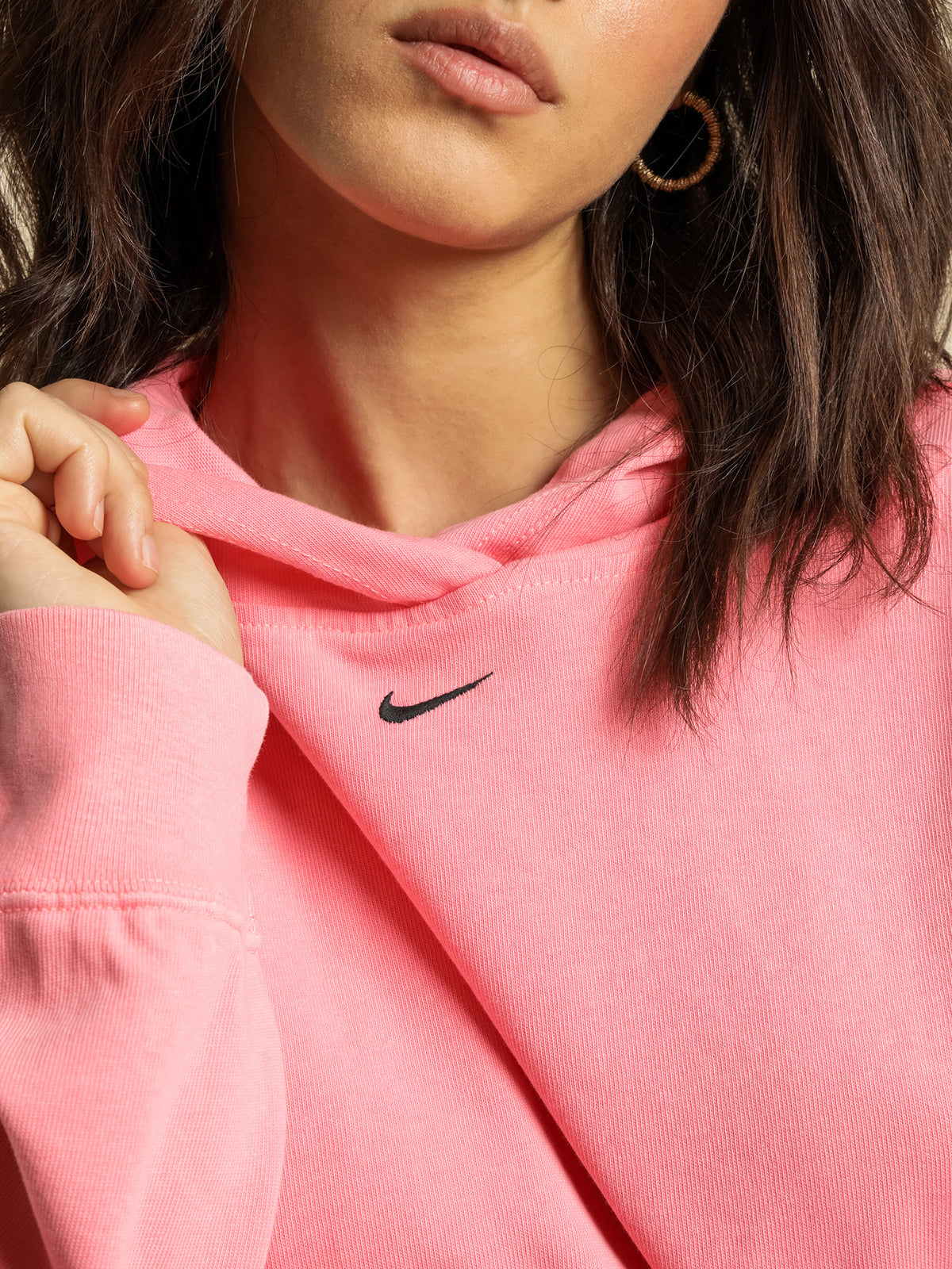 Nike Washed Hoodie in Sunset Pulse Pink | Sunset Pul