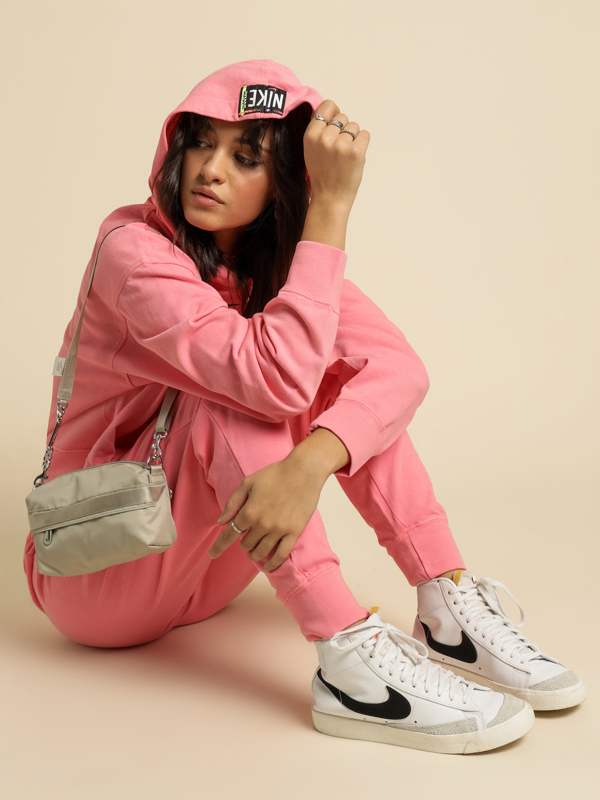 Nike Washed Hoodie in Sunset Pulse Pink | Sunset Pul