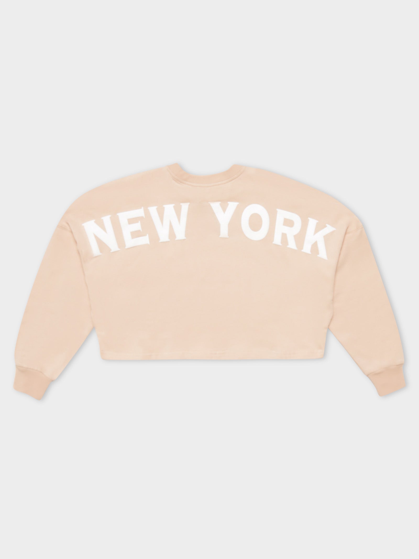 Rando NY Yankees Long Sleeve Crop T-Shirt in Peach - Glue Store