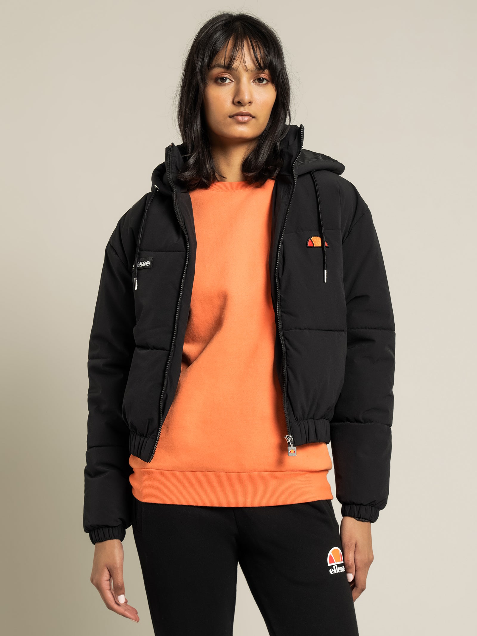 Bia Padded Puffer Jacket in Black