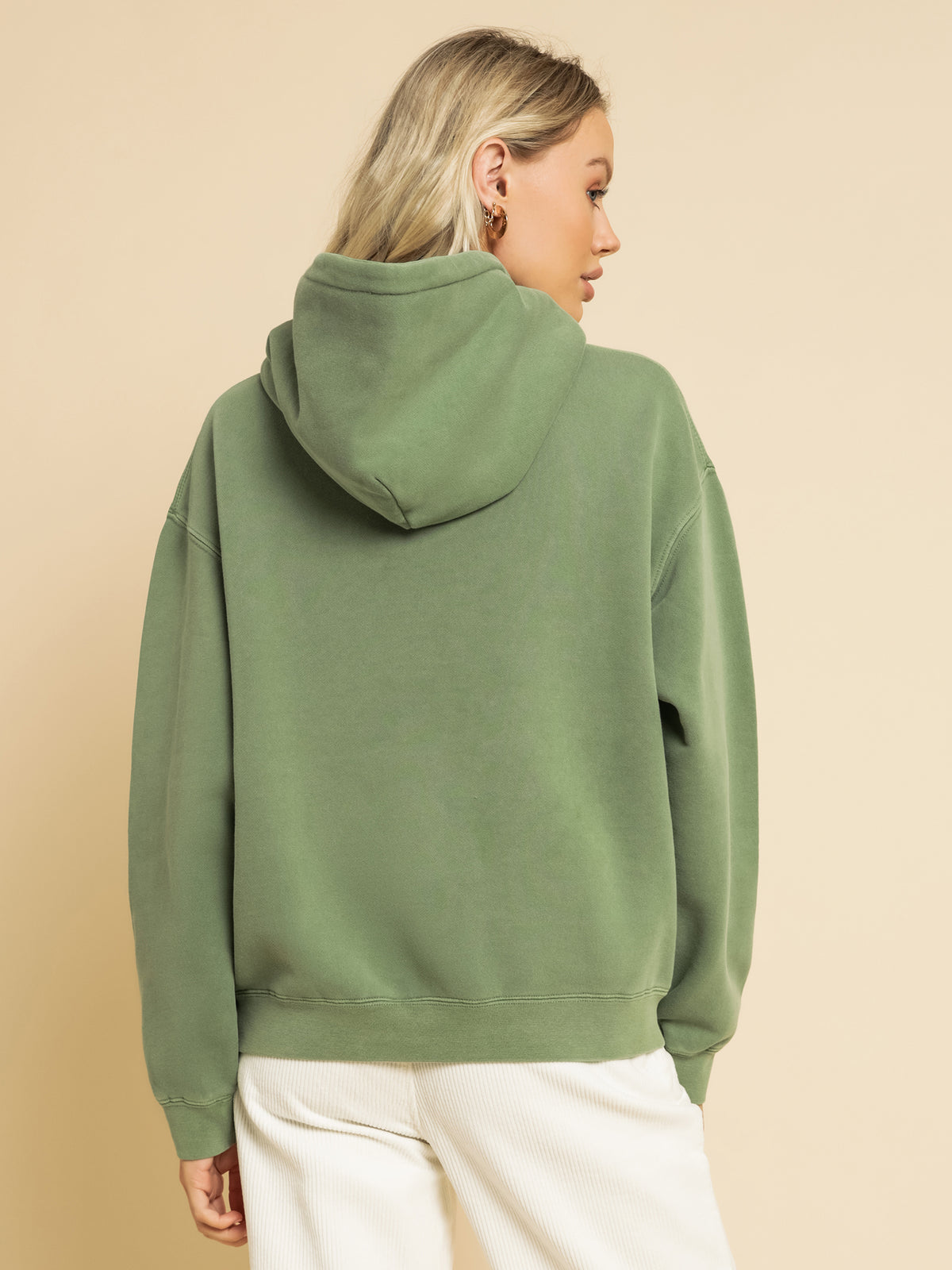 Stussy Coast Fleece Hoodie in Basil | Basil