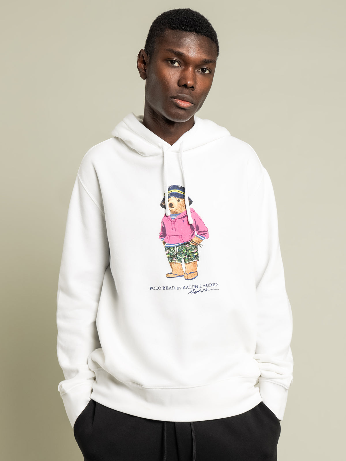 Polo Ralph Lauren Polo Bear Hoodie in White | White