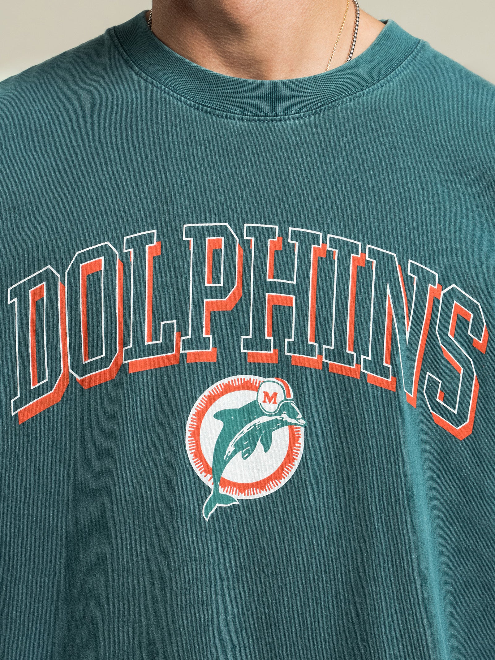 Miami Dolphins NFL T-Shirt in Vintage Teal - Glue Store