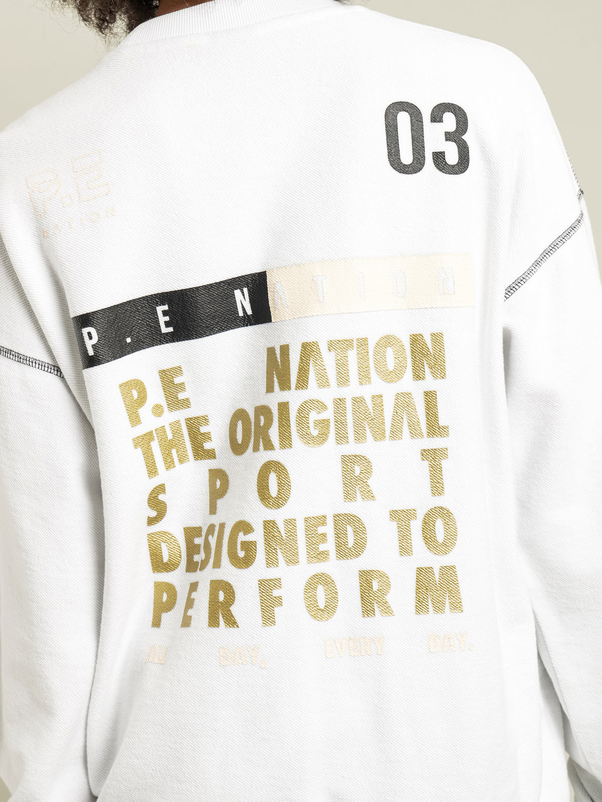 Pe Nation Best Play Sweat in Optic White | Optic White