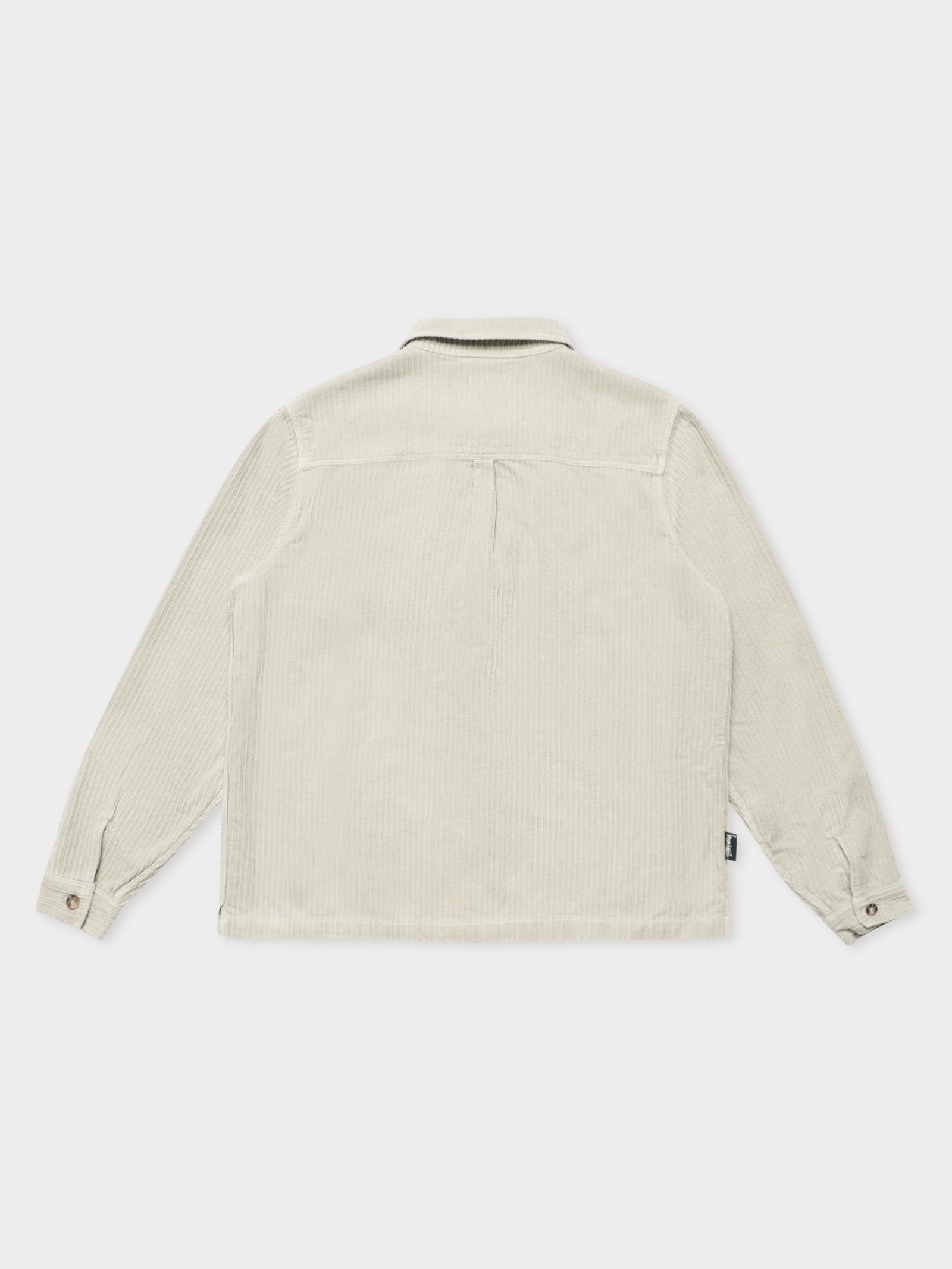 Henry LS Cord Shirt in White Sand