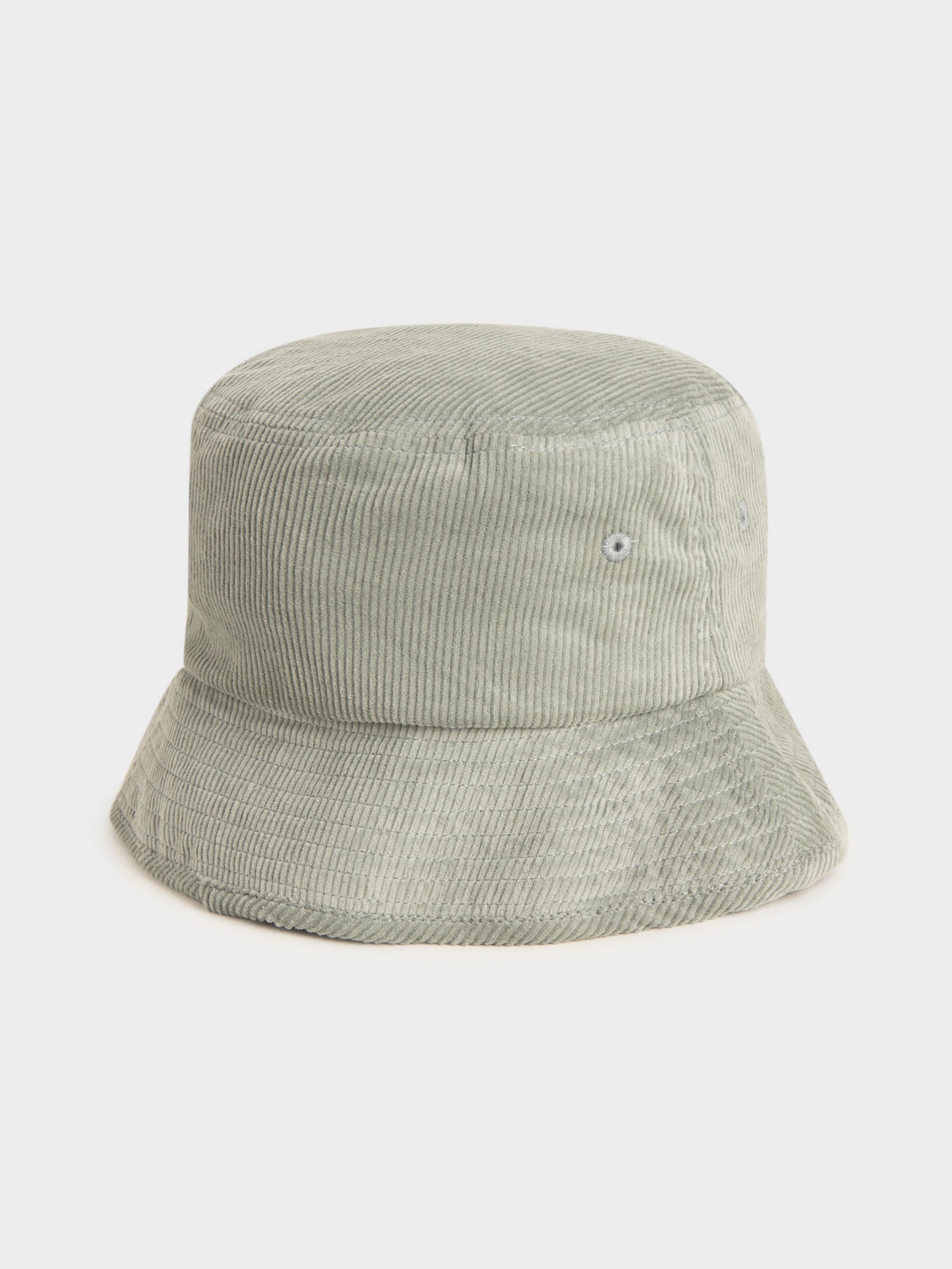 Minimal Thrills Cord Bucket Hat in in Eucalyptus Green