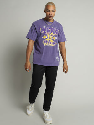 VINTAGE Rider Lakers Tee - purple on Garmentory