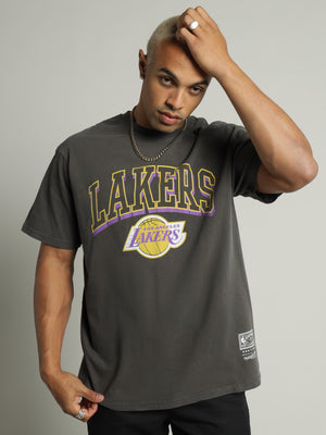 Los Angeles Lakers T-Shirt in Faded Purple - Glue Store NZ