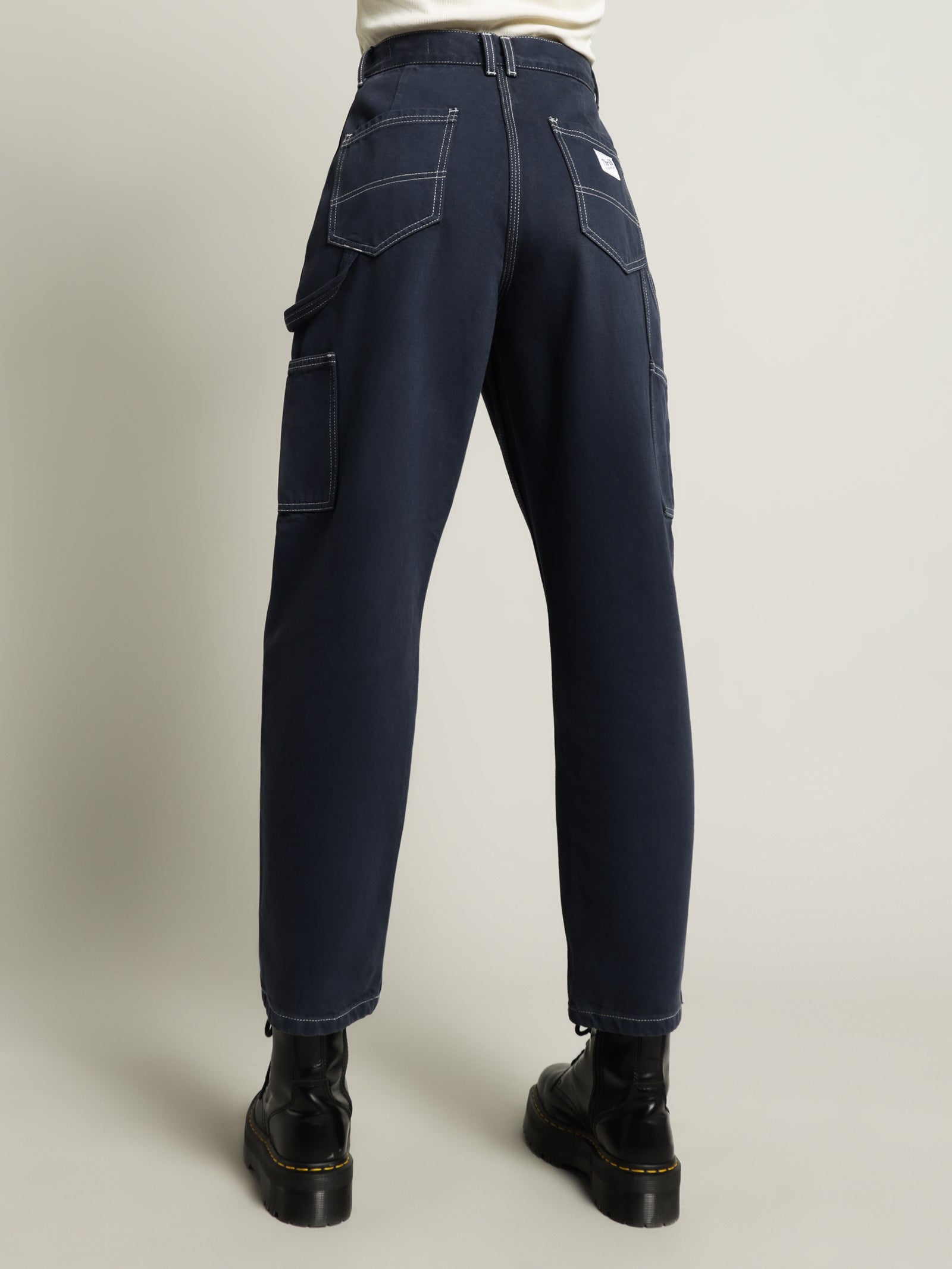 Carpenter Drill Pants in Washed Navy