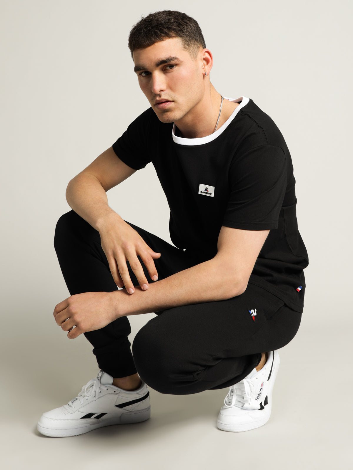 Le Coq Sportif Essential Track Pants in Black | Black