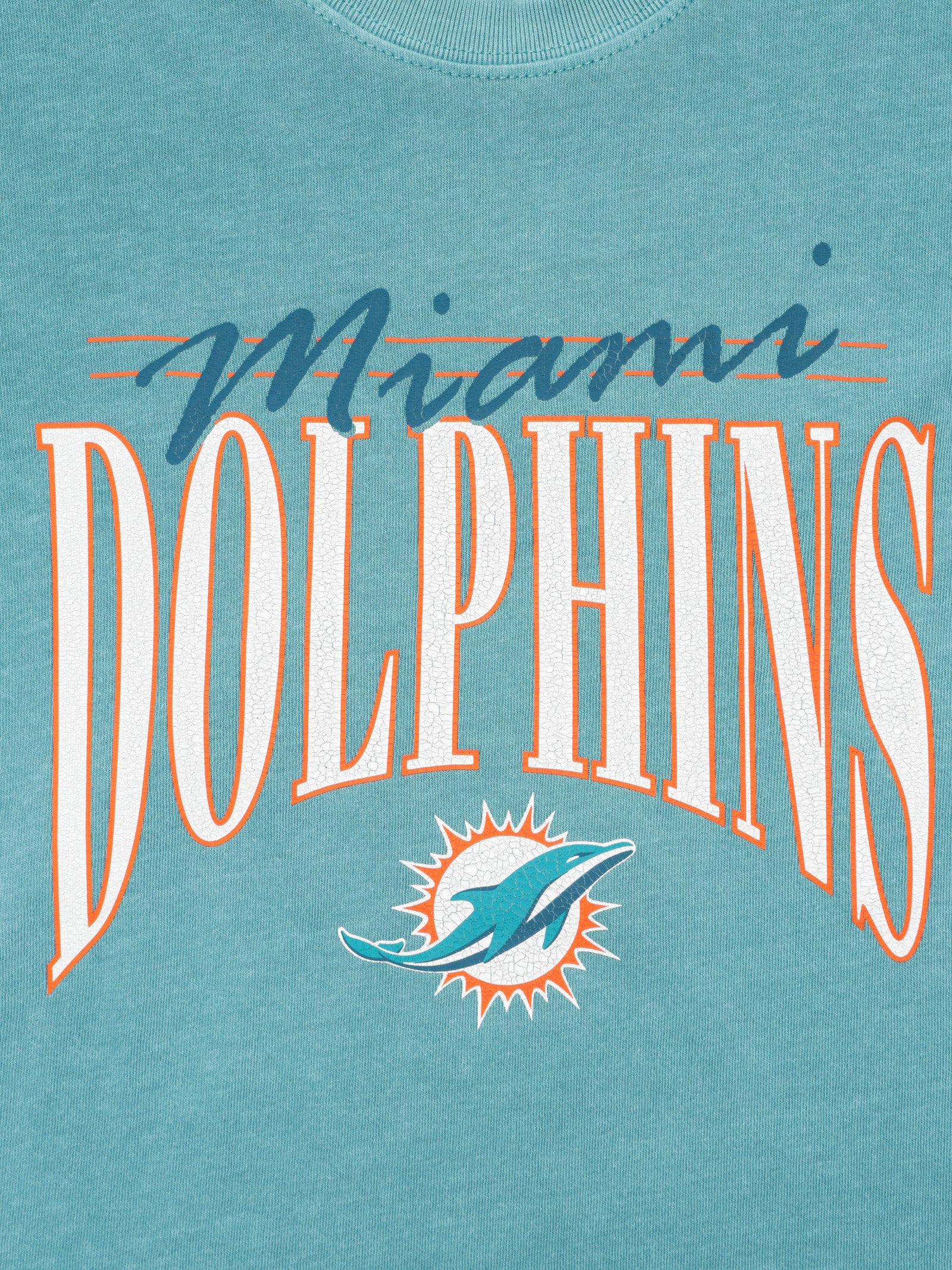 Majestic Miami Dolphins Vintage T-Shirt Tonic Turq