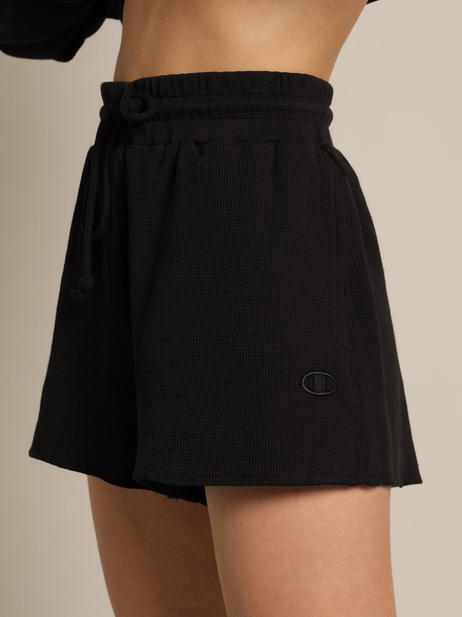 Re:bound Waffle Short in Black