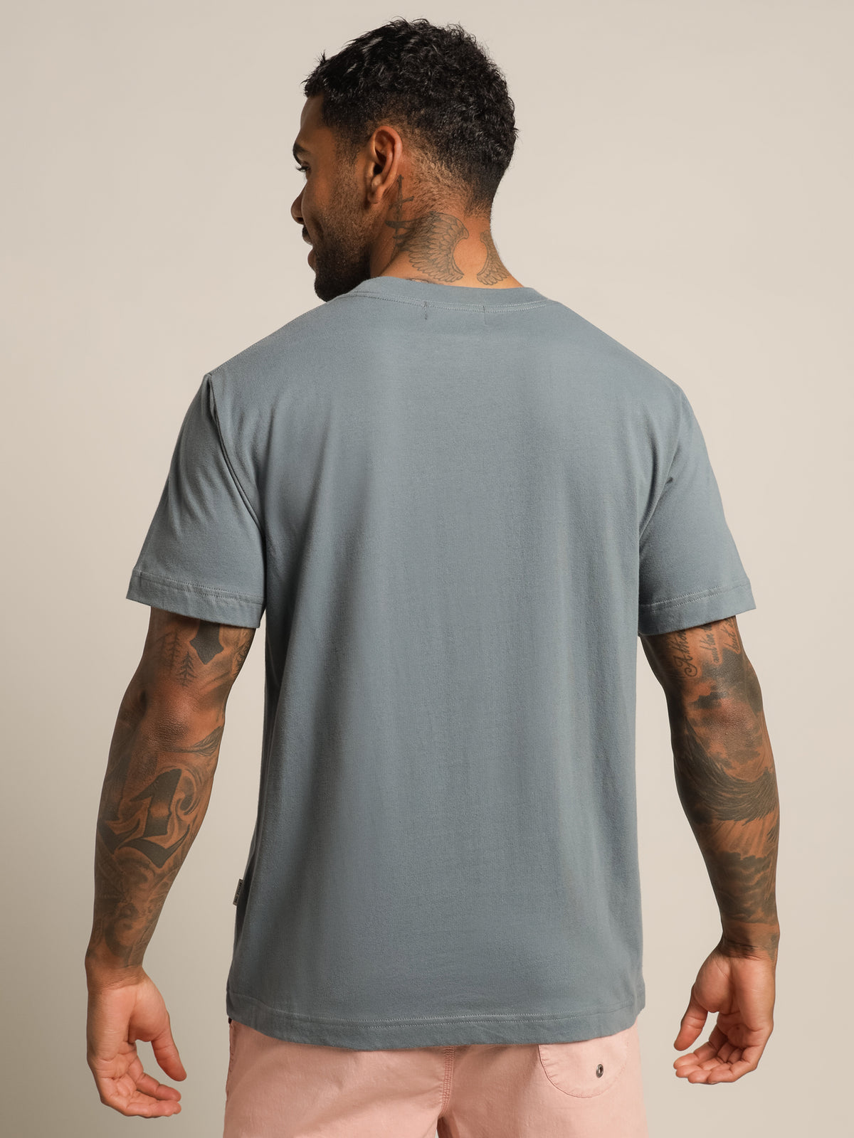 Article One Heritage Logo T-Shirt in Blue | Venice Blue