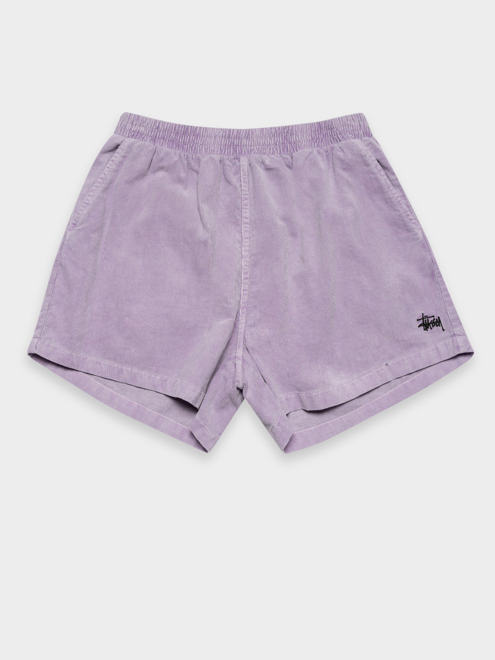 Stock Cord Shorts in Pastel Lilac