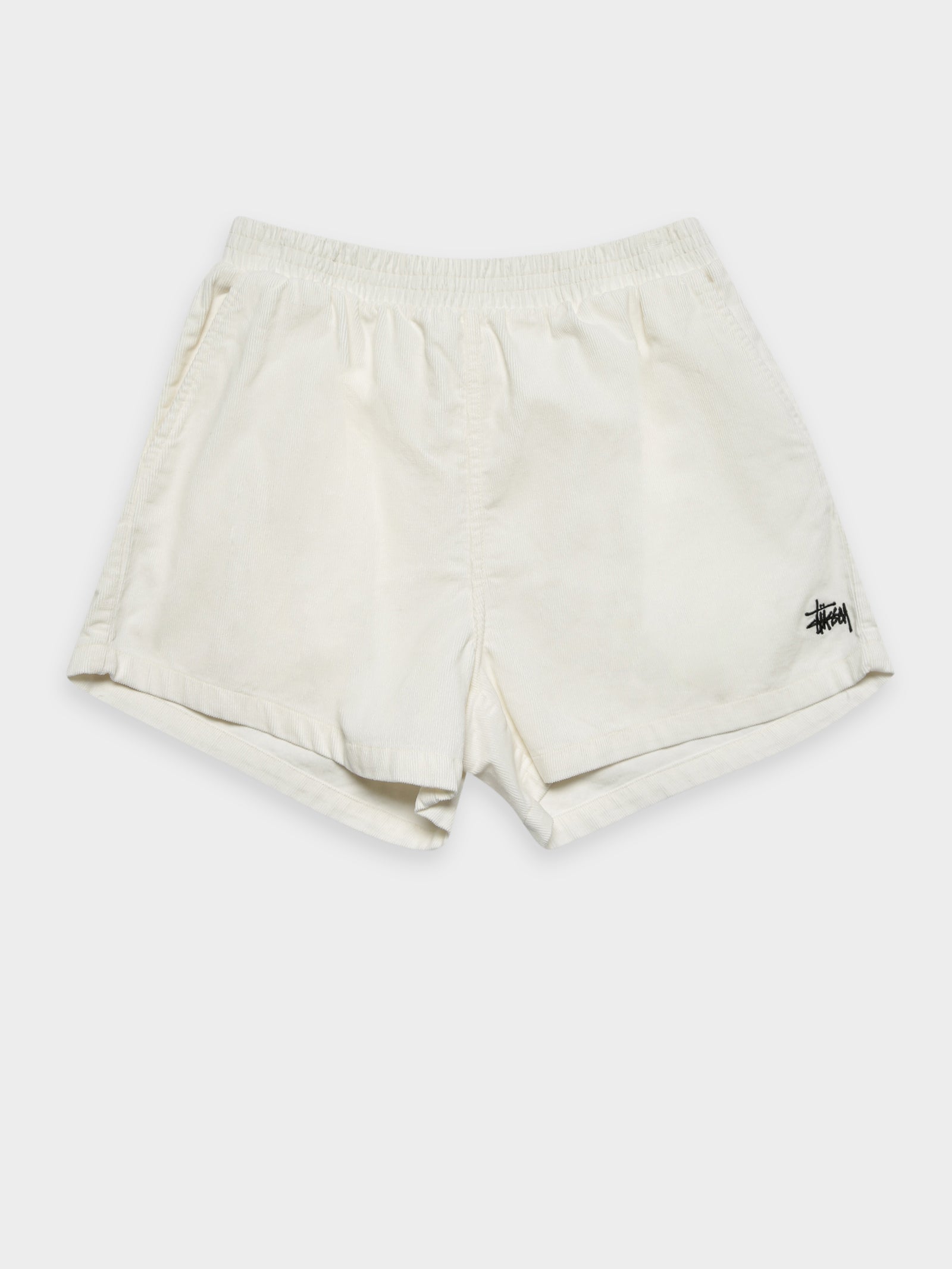 Stock Cord Shorts in White