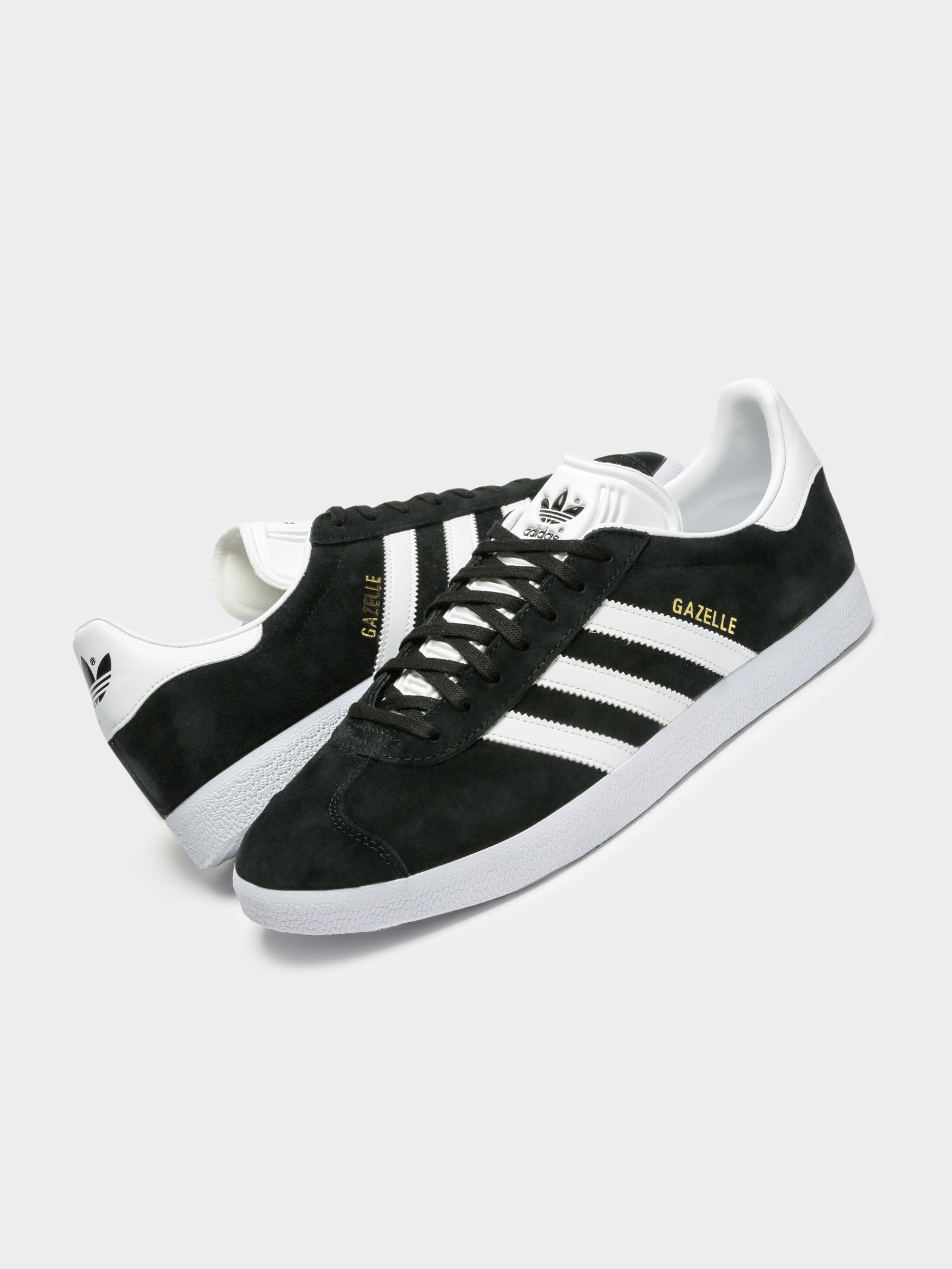 Unisex Gazelle Sneakers in Black & White