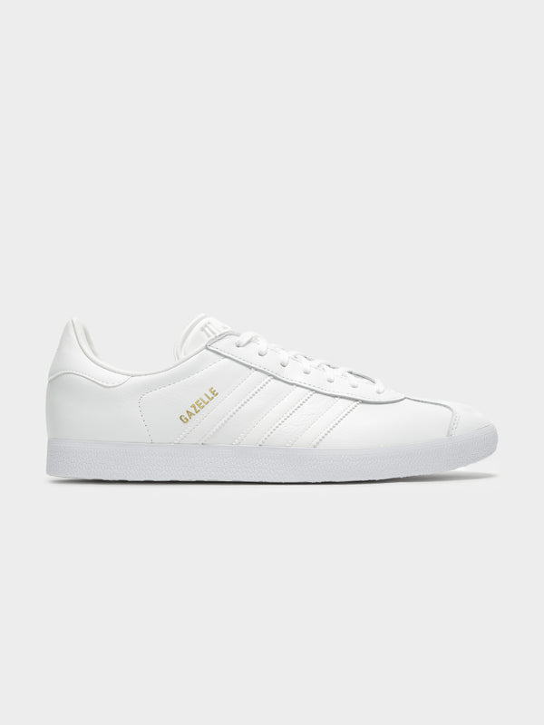 Adidas Unisex Gazelle Sneakers in White White/white | Glue Store