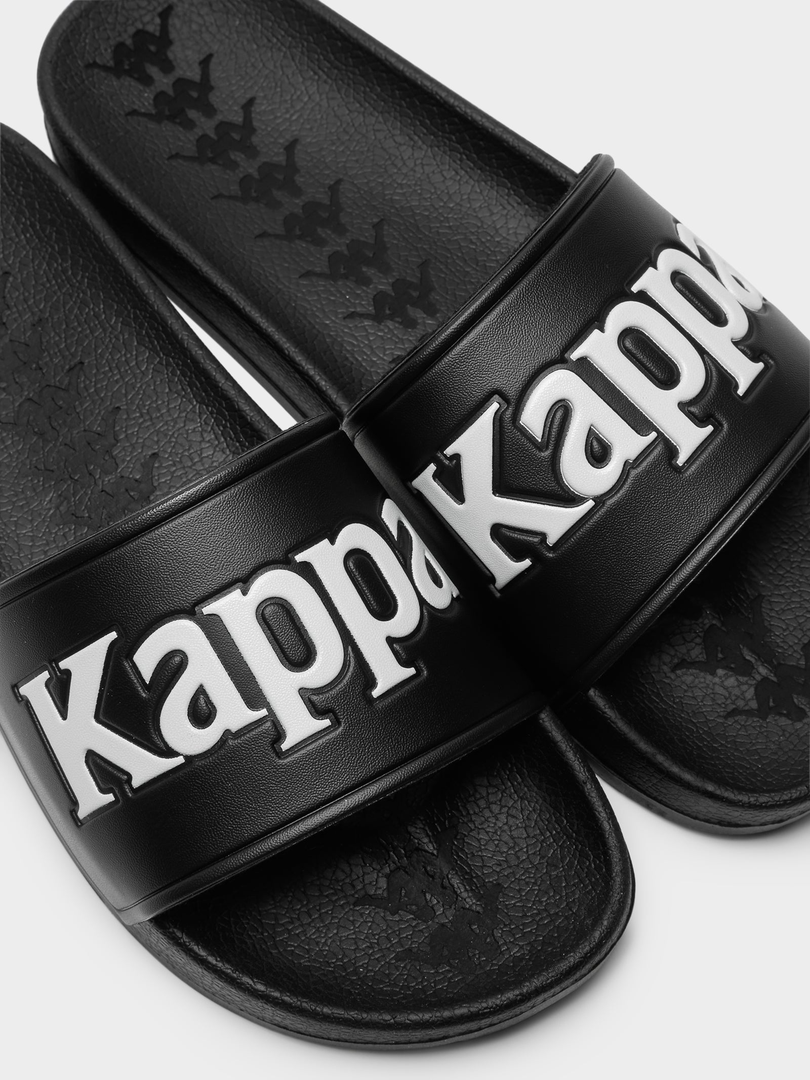 Kappa hot sale black slides