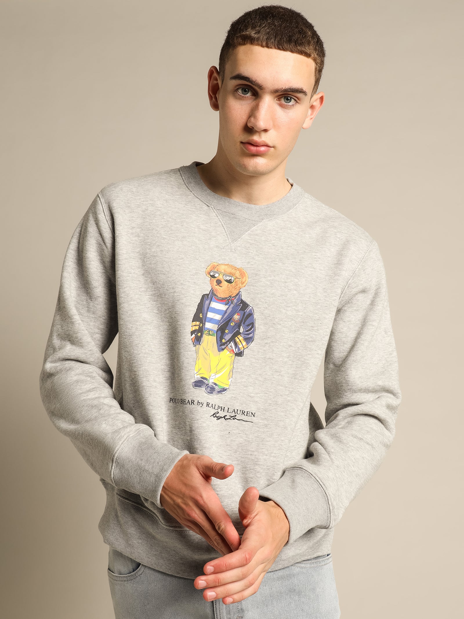 Polo Bear Fleece in Grey