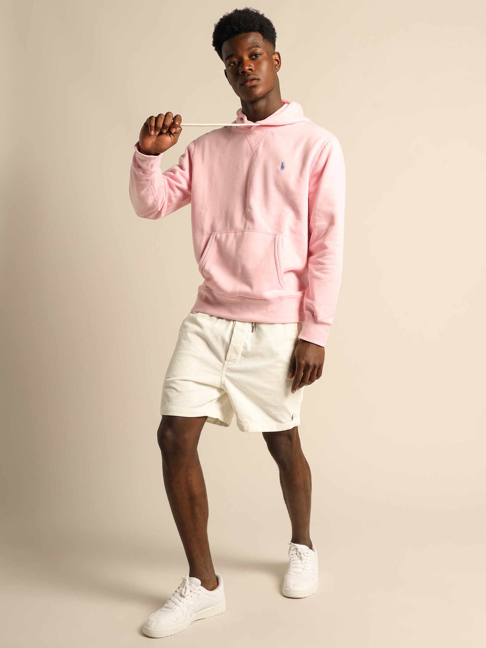 Classic Pop Over Hoodie in Carmel Pink