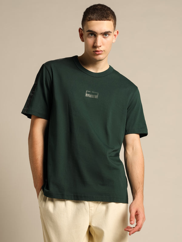 Adidas RYV Logo T-Shirt in Dark Green Dark green | Glue Store