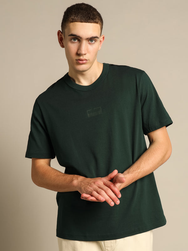 Adidas RYV Logo T-Shirt in Dark Green Dark green | Glue Store