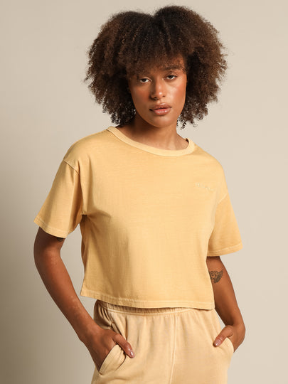 Lightweight Vintage T-Shirt in Gold Buttercup