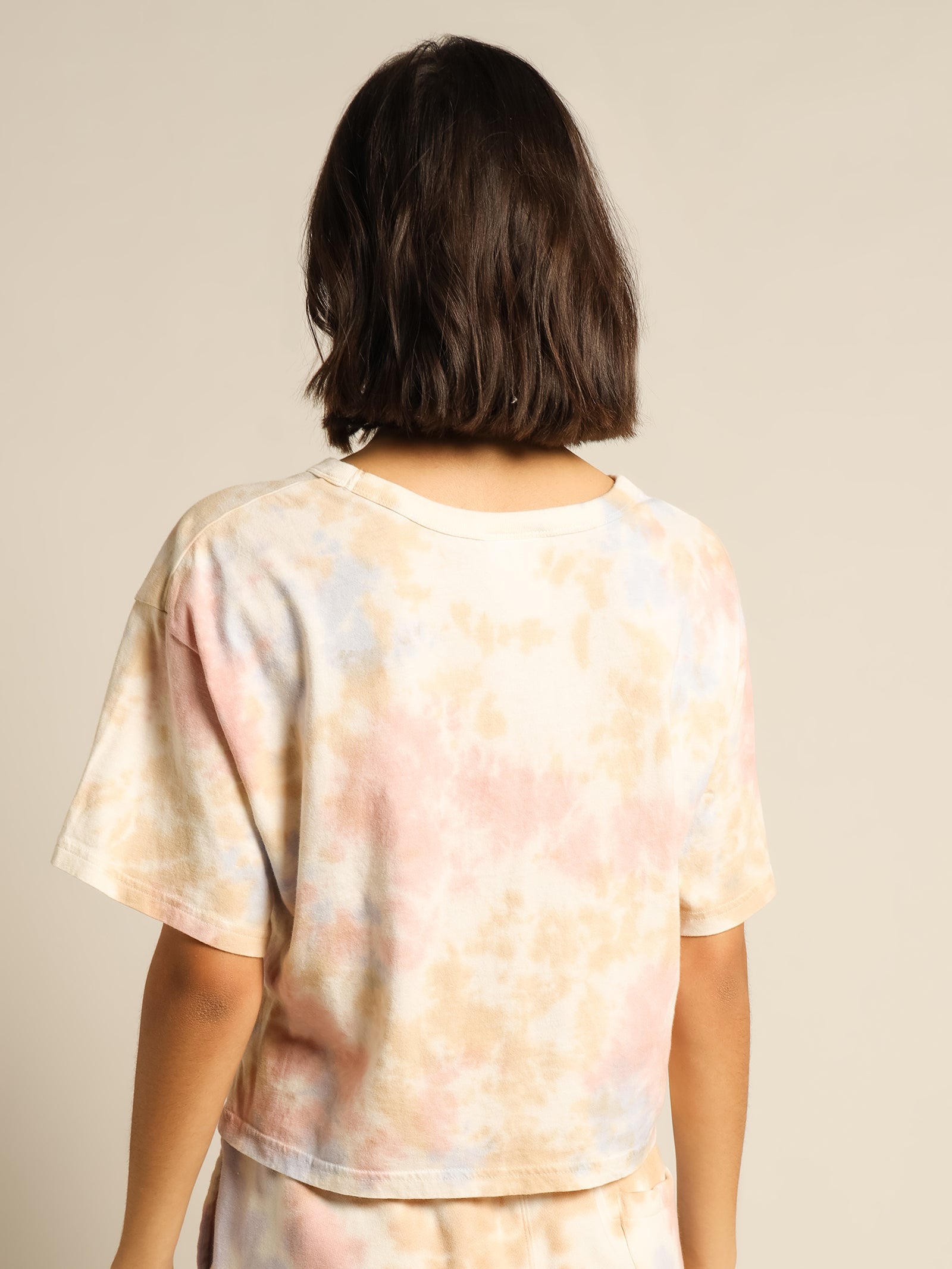 Sun Washed Lightweight T-Shirt in Pink Beige