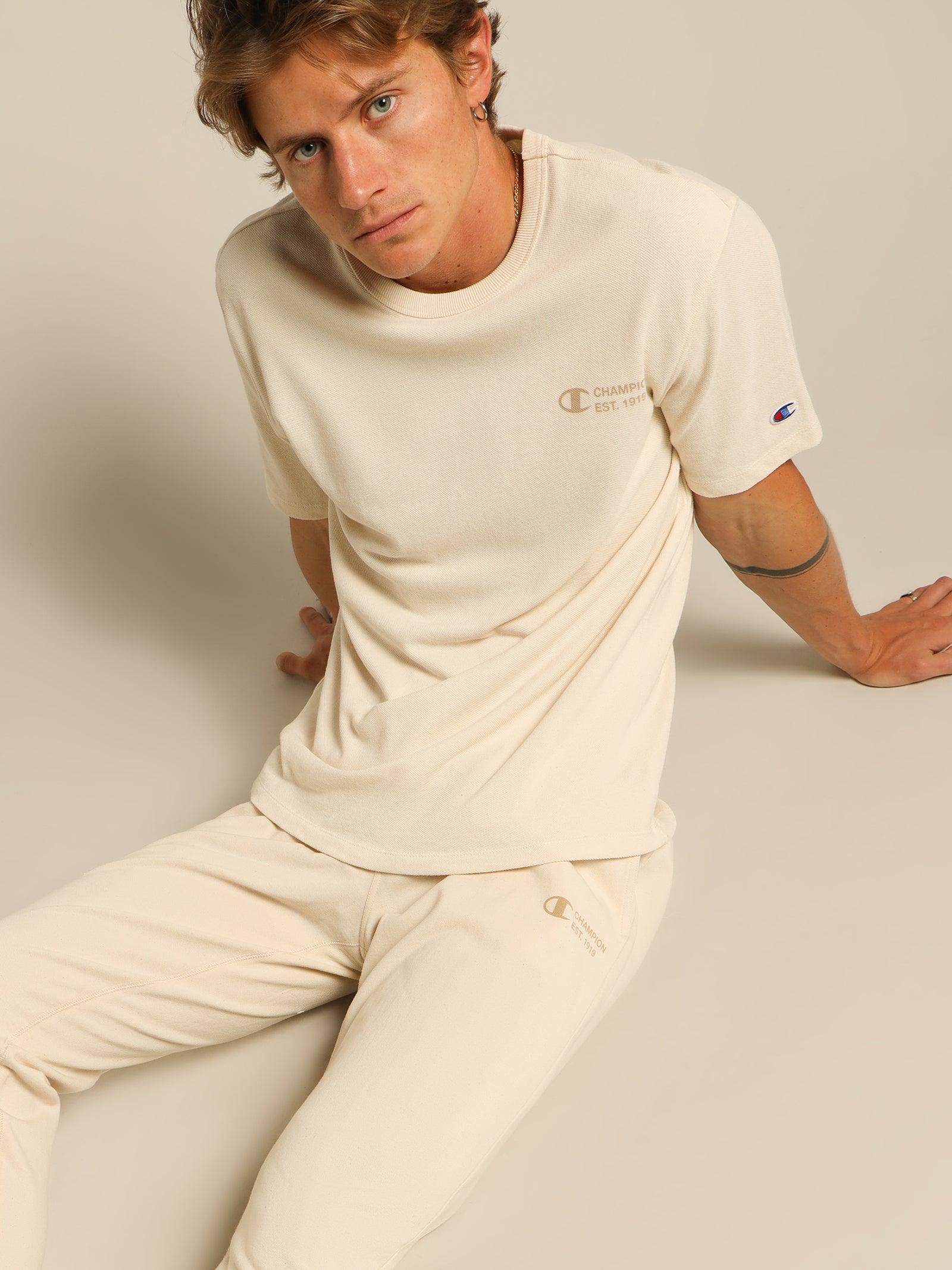 Re:bound Pique T-Shirt in Natural