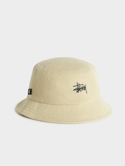 Graffiti Cord Bucket Hat in Yellow