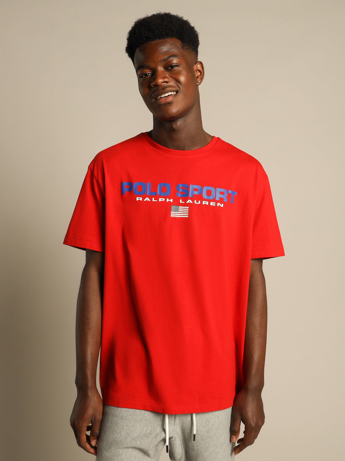 Polo Ralph Lauren Polo Sport Jersey T-Shirt in Red | Red